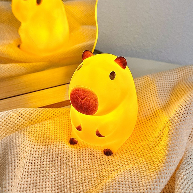 카피바라 무드등 수유등 미니어쳐 LED 인테리어 조명, 단품