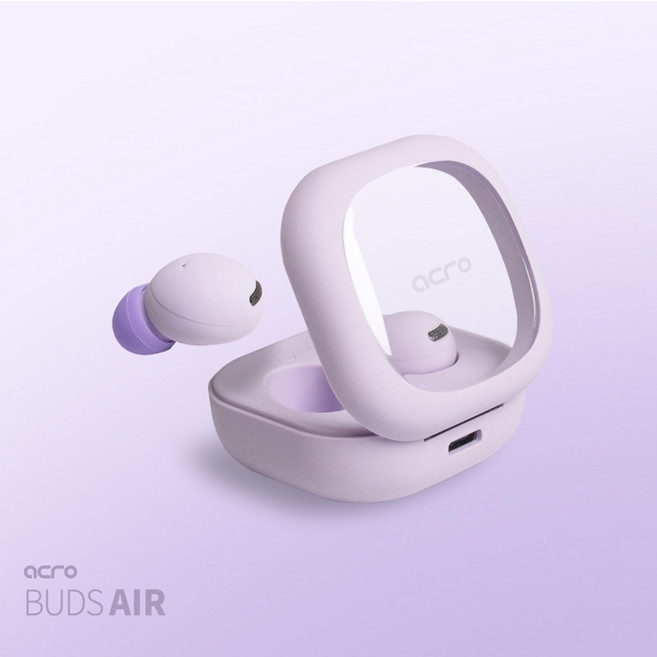 ACRO .ACRO 5.3V 블루투스 이어폰 BUDS AIR 퍼플, 본상품선택