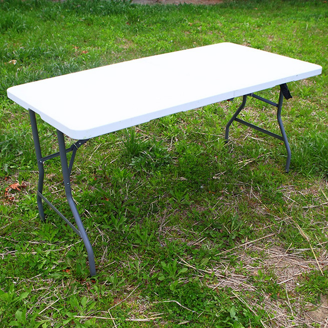 KALLUS CAMPING 1500 브로몰딩 접이식 테이블, 화이트