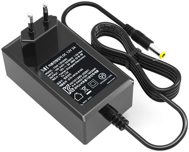 12V3A 삼성 모니터 호환 아답터 벽걸이형 DC 12V 3A 어댑터, 1개