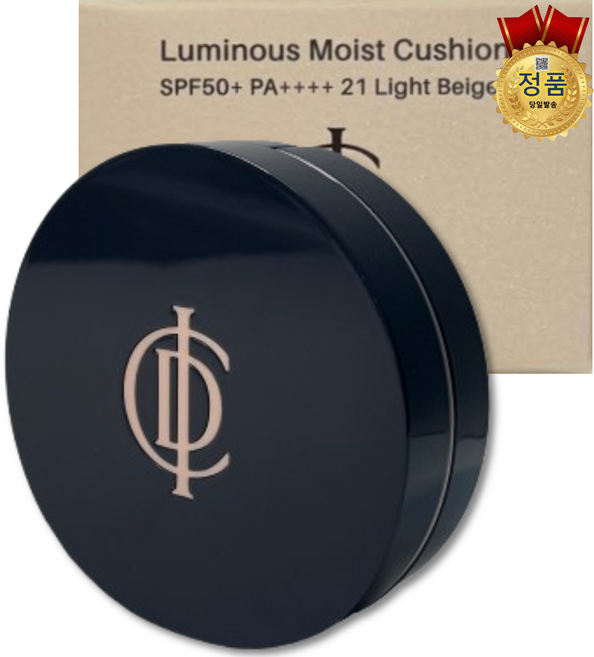 ICD 정품QR 확인 (가품시 500%보상) 인셀덤 모이스트 쿠션 21호 SPF+ PA++++ INCELLDERM