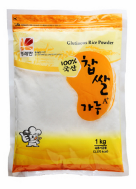 뚜레반 찹쌀가루 국산 A+, 1kg, 2개