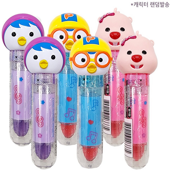 뽀로로 립스틱모양 캔디, 6개, 5g