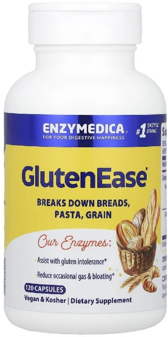 엔자이메디카 글루텐 분해 효소 GlutenEase 캡슐 120정, 1 - 쿠팡