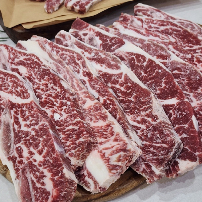 초이스 LA꽃갈비 2kg 선물세트 (18-20대내외) 미국산 냉동 LA갈비 명품갈비 명절선물, 1세트