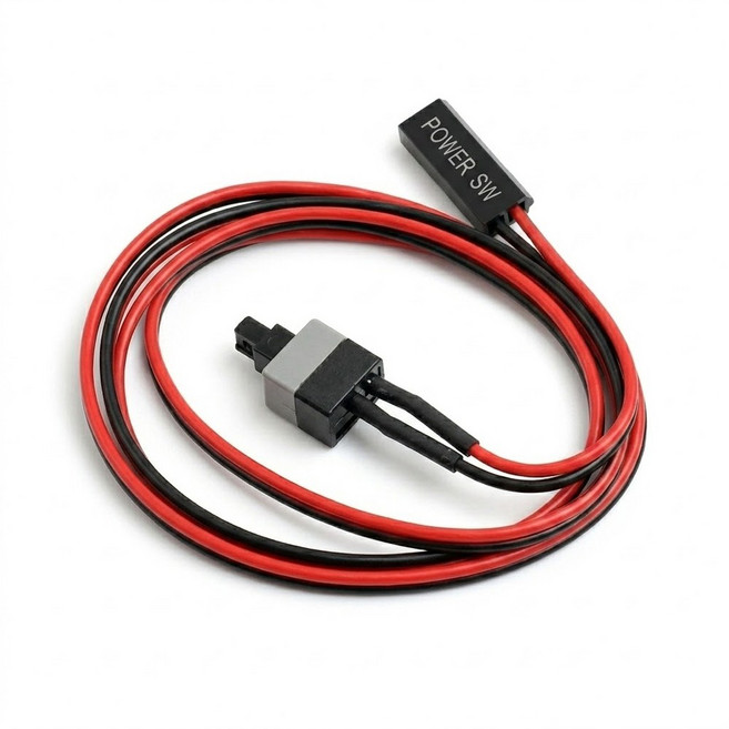 티놀지 PC 전원 리셋 파워 스위치 케이블, 50cm, 1개