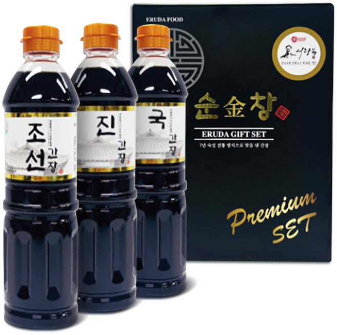 순금창 간장3종세트 900ml X 3개 간장명인 한식간장 국간장 양조간장 숙성간장 한식요리, 5 1