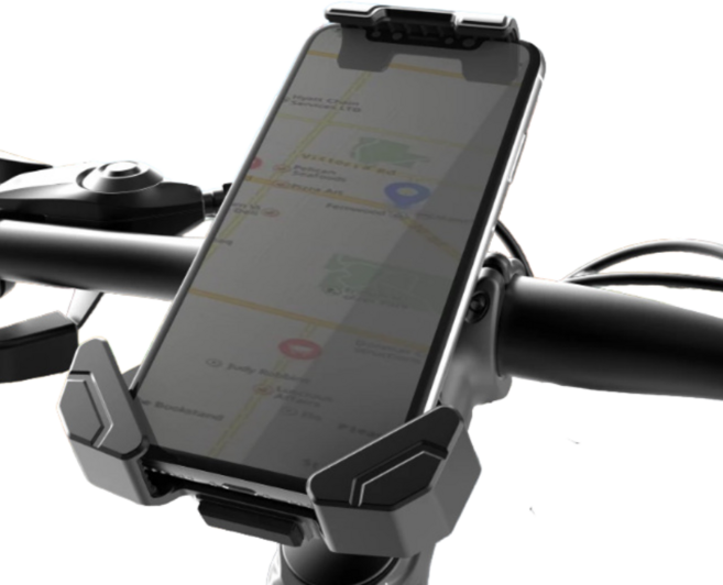 자전거 휴대폰 거치대, 블랙, 1개