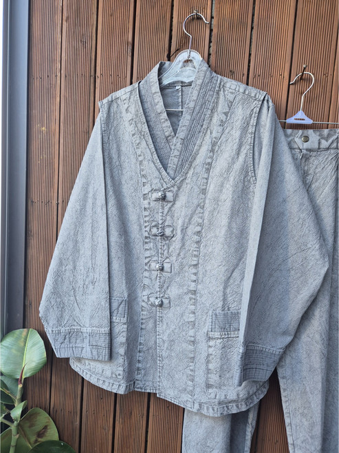 대신승복 봄가을 3셑개량한복 저고리+바지+조끼 면 개량한복 승복 법복 절에갈때 입는옷 절복