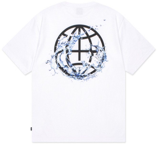 LMC 엘엠씨 워터 스플래시 반팔티 로고티 화이트