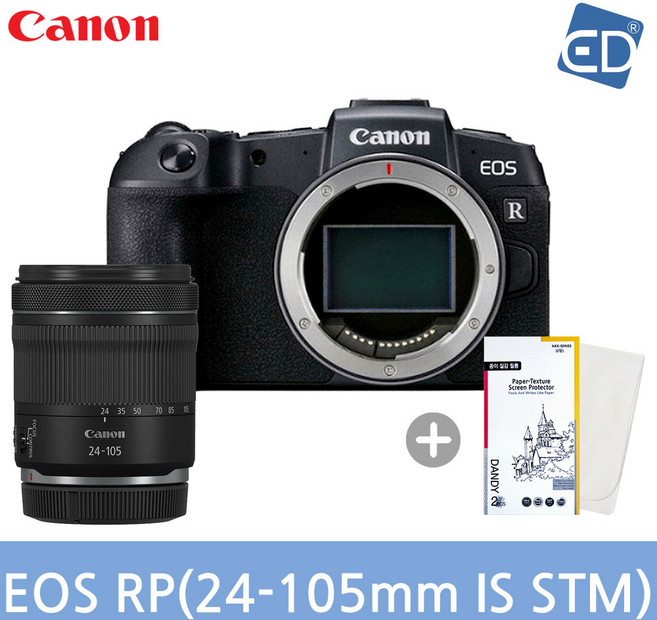 [캐논 정품] EOS RP/RF 24-105mm F4-7.1 IS STM KIT+액정필름+포켓융/ED, 캐논 EOS RP+RF 24-105mm STM