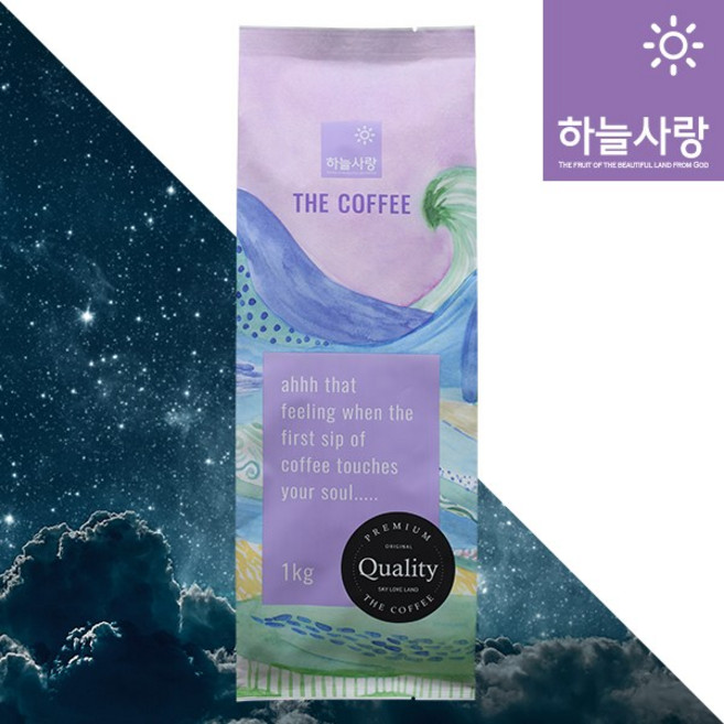 천애지하늘사랑 스타 블렌드 1kg 원두커피 당일로스팅, 홀빈(분쇄안함), 1개
