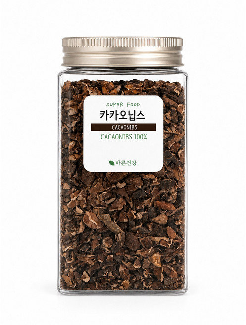 진한 카카오 풍미 페루산 카카오닙스 100% 카카오빈 CACAO NIBS, 3개