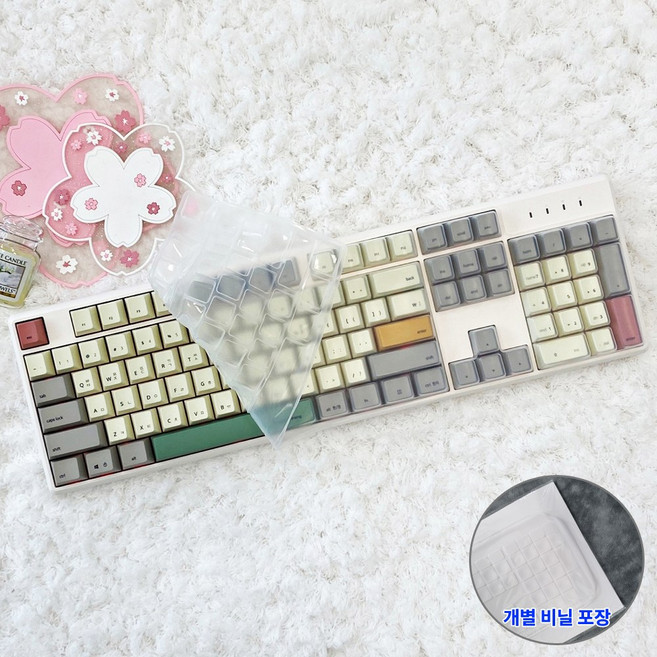씽크웨이 토체프 V2 BW TCF 키스킨 키보드덮개 실리콘 커버, 1개, 투명