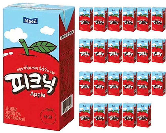 매일 피크닉 사과 200mlx24팩 eun017Sq, 1개, 1g, 1ml