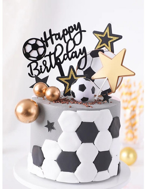 아크릴 축구토퍼 스포츠 축구장경기 축구공 케이크토퍼, 아크릴축구토퍼2