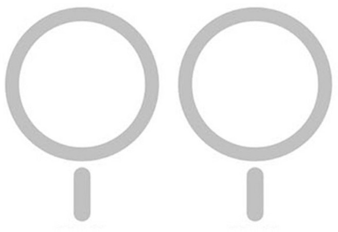 로랜텍 갤럭시 아이폰 메탈 멕세이프 플레이트 링, 화이트, 2개