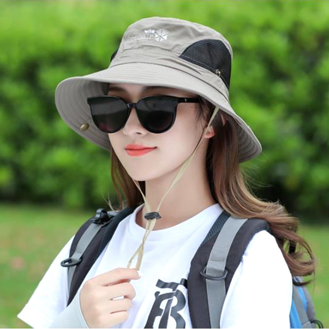 엘마운틴 남녀공용 측면 메쉬 등산모 햇빛 자외선차단 아웃도어 벙거지 캠핑 낚시 부니햇, 애쉬그레이