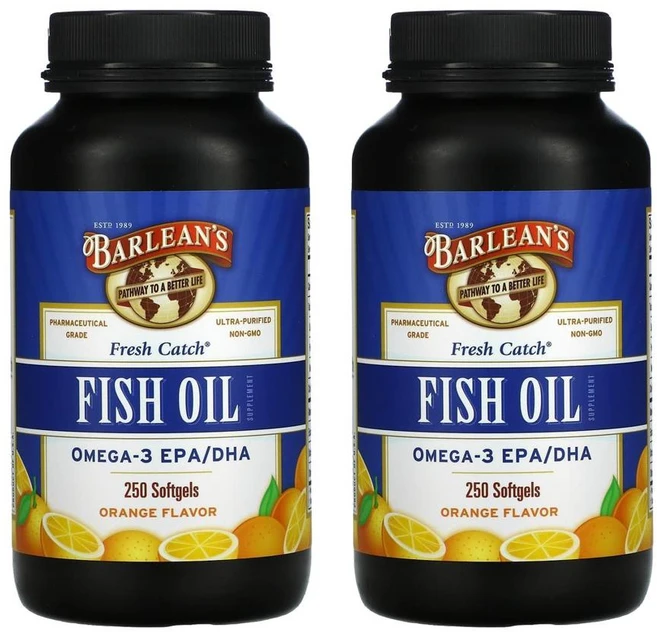 발린스 프레시 케치 피시 오일 오메가3 EPA/DHA 오렌지 맛 250 2통, 2개, 250정 - 쿠팡