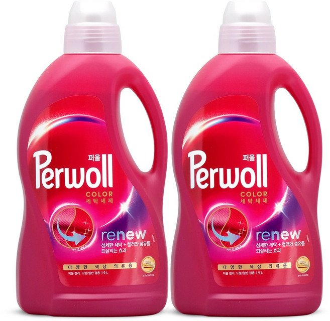 헨켈 퍼울 기능성 세탁세제 1.9L(용기) x 2개, 1.9L