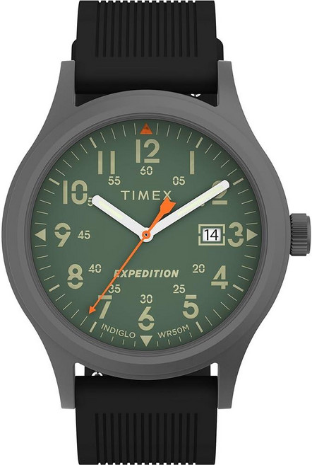 Timex 남성용 익스페디션 메탈 야전 시계 브라운/블랙., Black/Green/Gunmetal