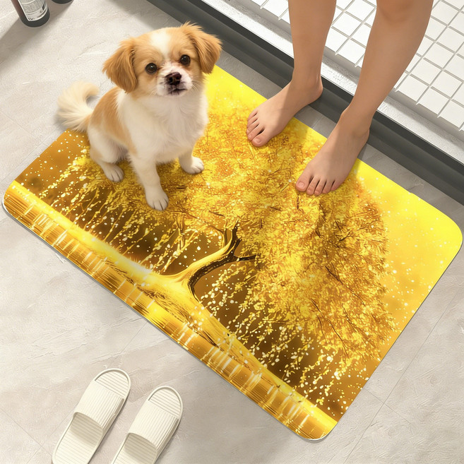 Aram 빨아쓰는 돈들어오는 금전수 황금 돈나무 규조토 발매트 집들이 개업선물