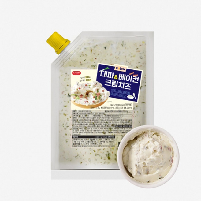 로젠 대파 베이컨 크림치즈(냉장), 1개, 1kg