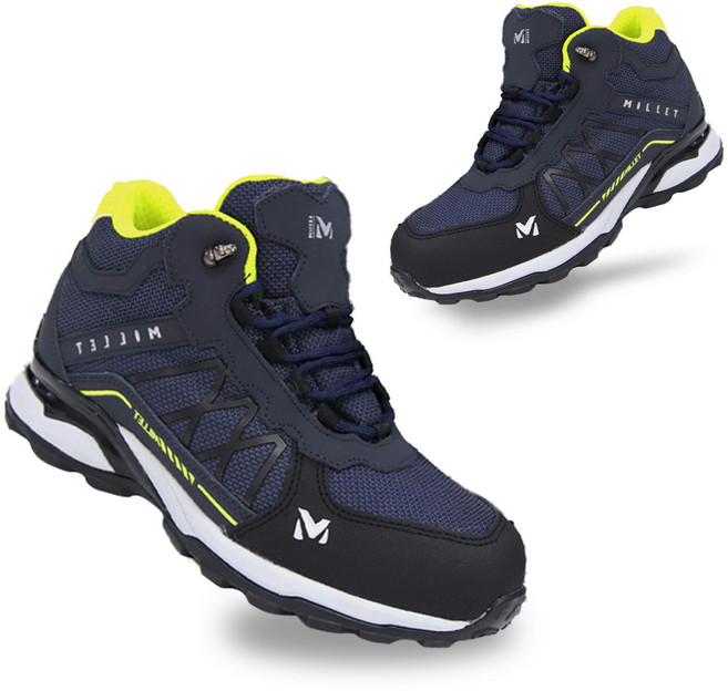 밀레 안전화 M-016 6인치 발편한 경량 안전화 + V존 양말