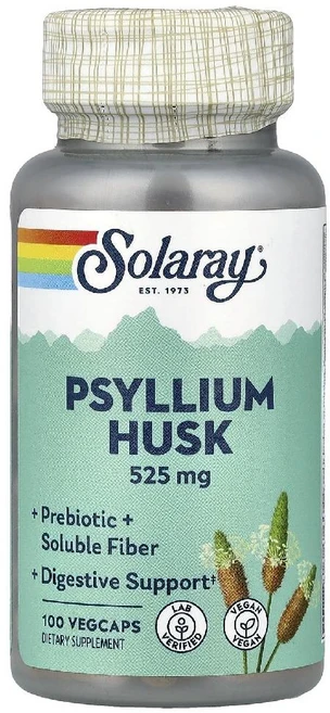 솔라레이 차전자피 Psyllium Husks 525mg 캡슐 100정, Solaray, 차전자피, 525mg, 베지 캡슐 10, 1개 - 쿠팡