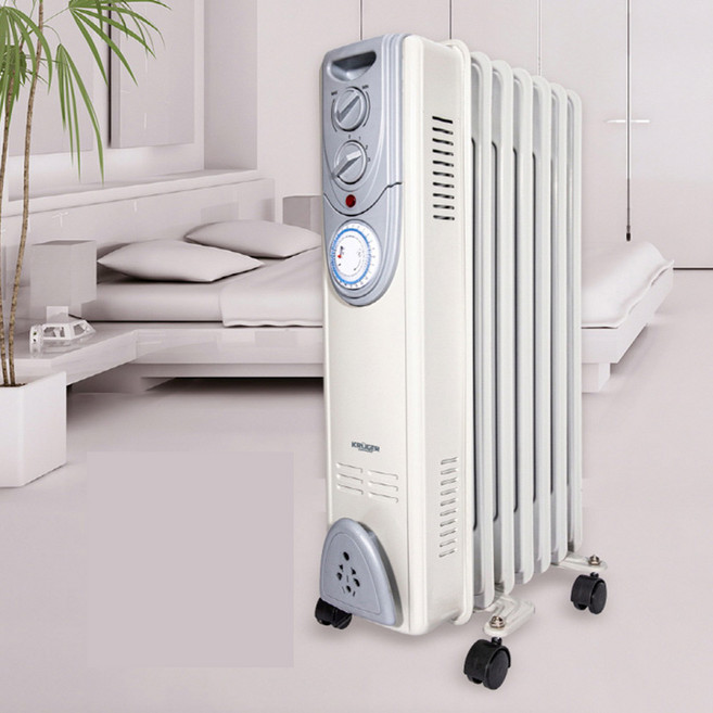 가정용 사무실 화장실 동파방지 전기 타이머 오일 라디에이터 7핀 난로 히터 난방기