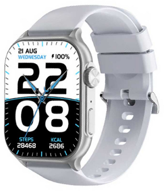 레노버 스마트 워치 핏, 블루투스, 1.95cm, 실버