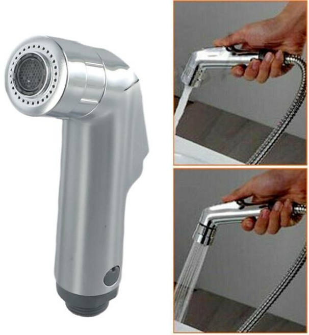 1PC 휴대용 비데 분무기 15x7cm 다기능 린스 노즐 화장실 샤워 여성 수도꼭지 G1/2 연결 스레드 욕실, 01 빠른, 1개