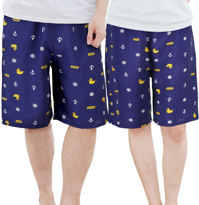 펜콧_인견(레이온) 5부 파자마 바지 2P