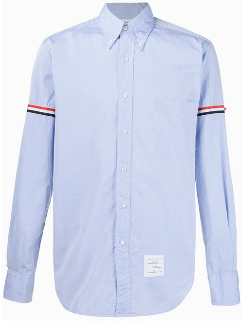 톰 브라운 스트라이프 소매 셔츠