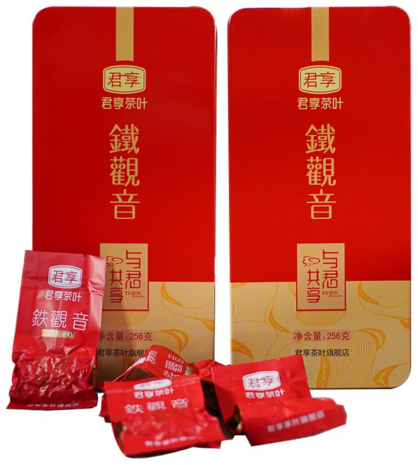 철관음차 선물용 1+1 철관음비 총 512g 특급청향형안계철관음청향형 오룡티세트 256g 1개입 2개