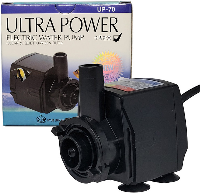 협신 수중 모터 7W UP70 전기펌프 어항 수족관 분수 펌프 출수량 6L/min 물멍법인몰수족관제품, 1세트