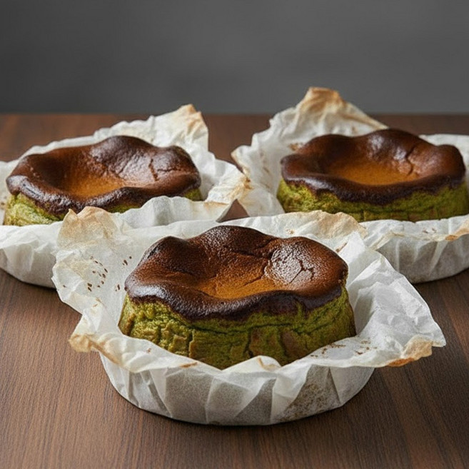 바스크 프리미엄 치즈케이크 말차 240g 3개, 단품, 단품