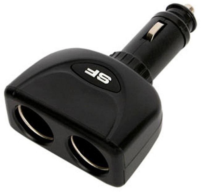 다이렉트 2구 소켓 시거잭 전압 국산 12V 24V 차량용충전기, 블랙, 1개