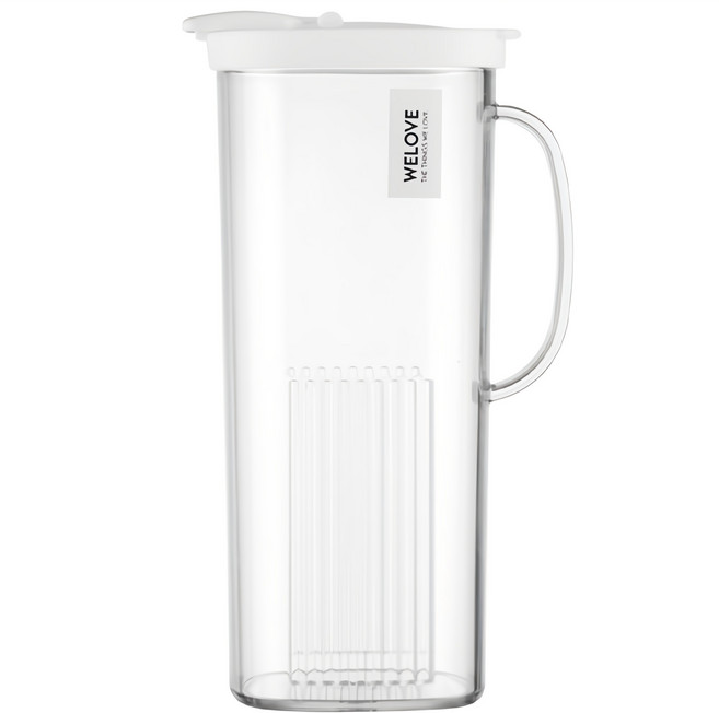 정사각 물병, 화이트, 1.8L, 1개