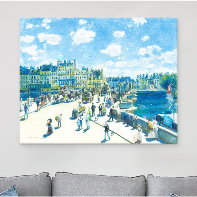 세계 명화그림 오귀스트 르누아르 인테리어 와이드 액자 거실 집들이 개업 선물, (르누아르) 퐁뇌프