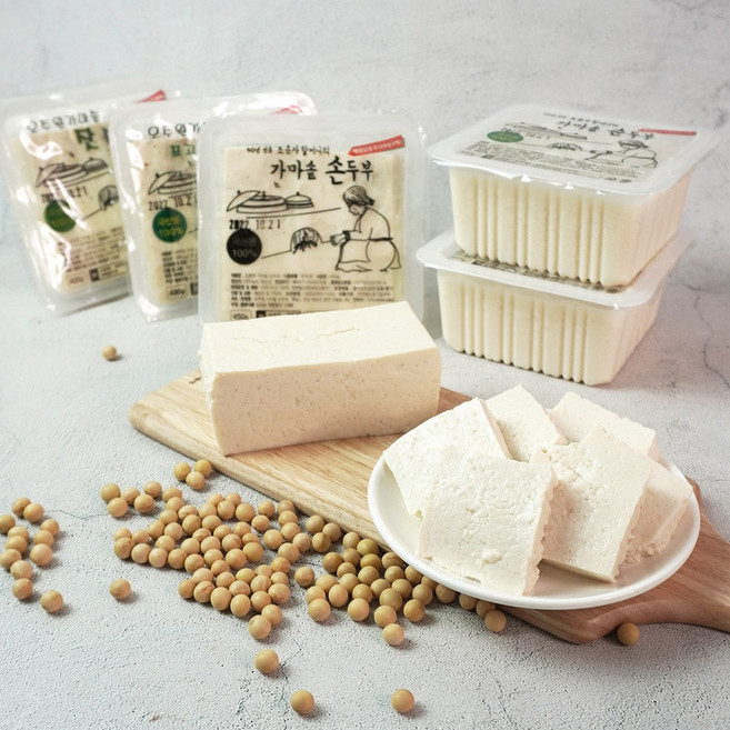 [미식한가] 전통방식 그대로 가마솥 손두부 혼합구성 (상품선택), 손두부 1팩 + 흑두부 1팩 + 순두부 1팩