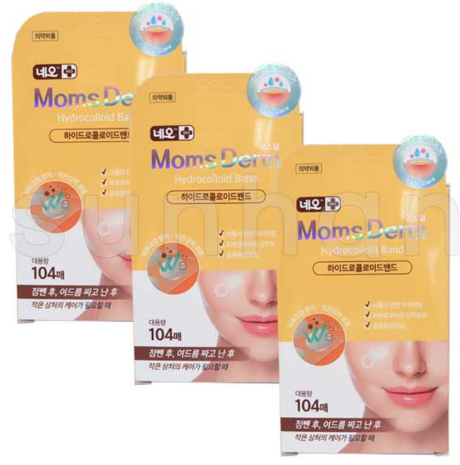 네오 맘스덤 하이드로콜로이드밴드 104매, 3개