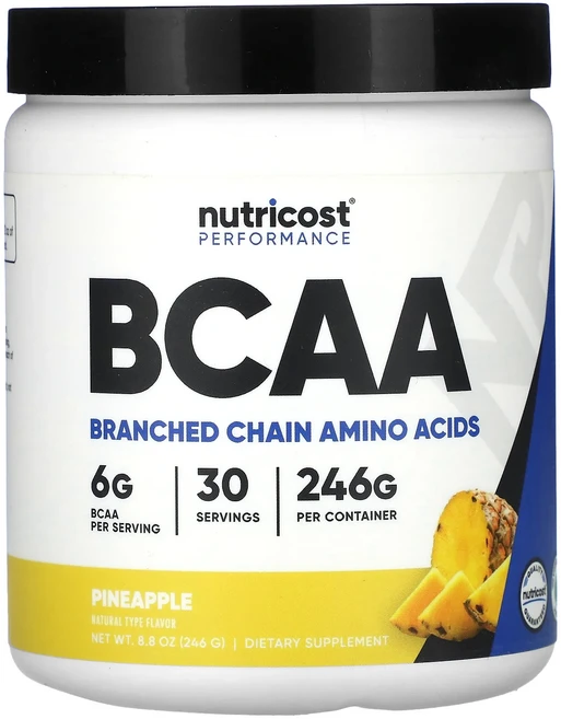 신상할인판매 Nutricost 운동 능력 BCAA 파인애플 246g(8.8oz) 최저가격, Nutricost운동능력BCAA파인애플246g88oz, 246g, 1개 - 쿠팡
