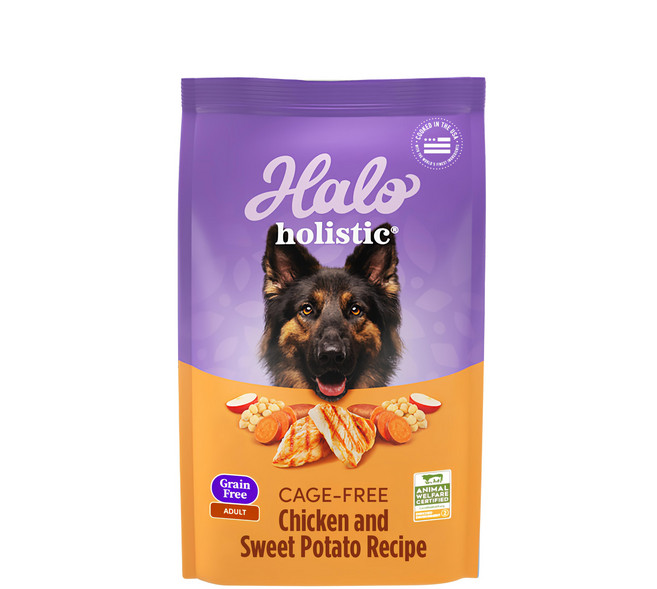 Halo 嘿囉 成犬 乾飼料, 無穀雞肉, 10lb, 1袋