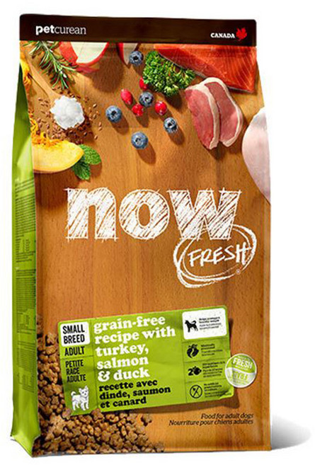 now 어덜트 강아지 프레쉬 스몰브리드 건식사료, 칠면조, 1.36kg, 1개