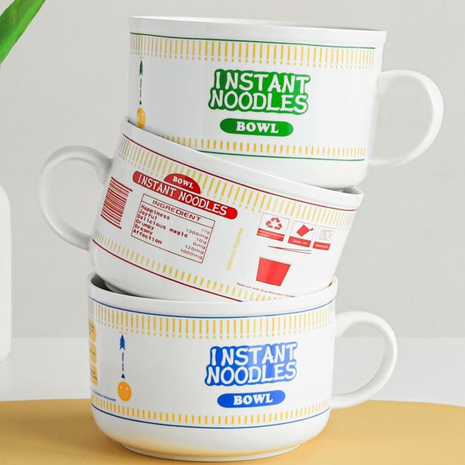 전자레인지 라면 그릇 용기 밀폐뚜껑 세트 800ml 3종, 1개