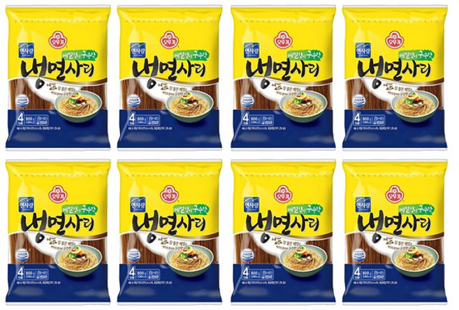 오뚜기 냉면 사리면 4인 냉장 800G, 8개