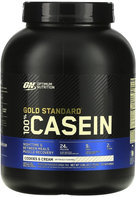 옵티멈뉴트리션 Gold Standard 100% 카제인 쿠키 & 크림 3.86 lb (1.75 kg), 1개, 1.75mg - 쿠팡