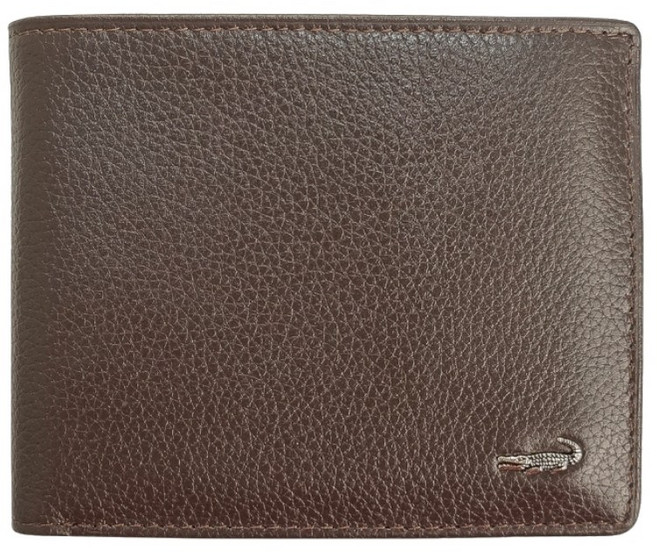 Crocodile 男士皮夾 荔枝紋真皮短夾