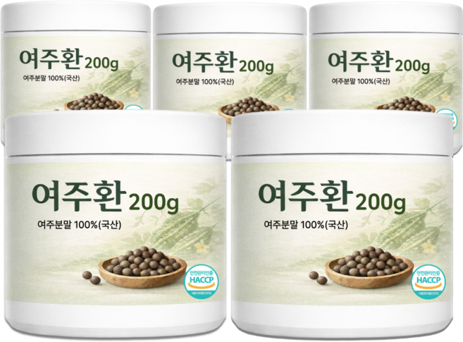 100% 국내산 여주환 국산 여주 환 식약청인증 하늘정연, 5세트, 200g